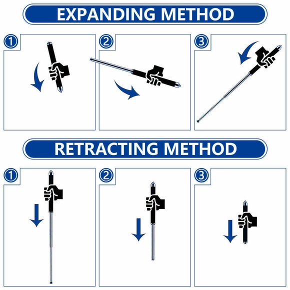 Portable Outdoor Tool Self Defense Personal Defense Camping Hiking Walking Stick - Picture 5 of 8